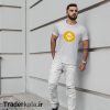 تیشرت سفید طرح بایننس کد T1005