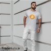 تیشرت سفید طرح بیت کوین کد T1001