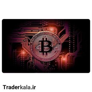 ماوس پد مخصوص بازی طرح بیت کوین کد MPB1052