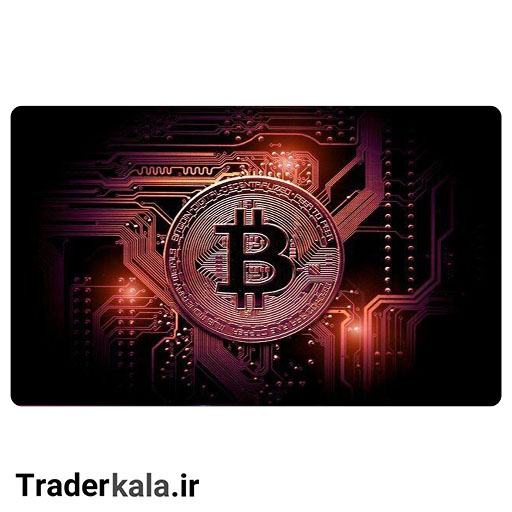 ماوس پد مخصوص بازی طرح بیت کوین کد MPB1052