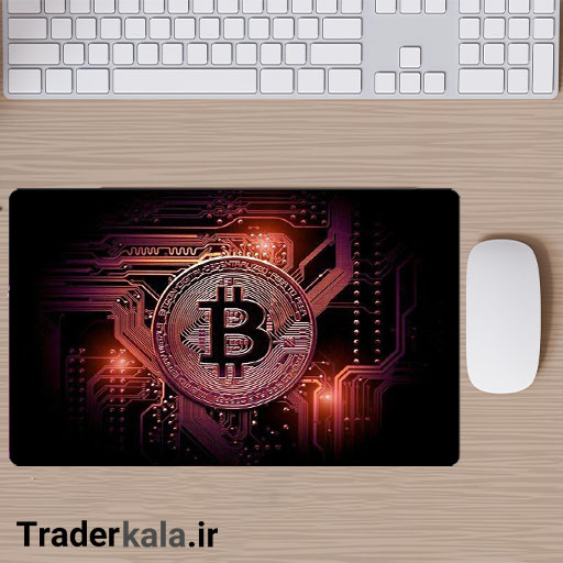ماوس پد مخصوص بازی طرح بیت کوین کد MPB1052