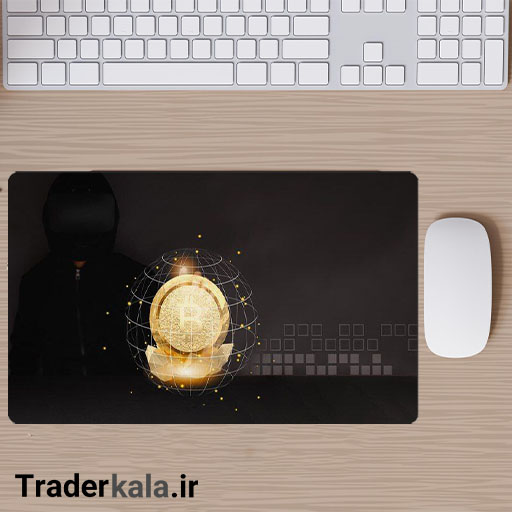 ماوس پد مخصوص بازی طرح بیت کوین کد MPB1108