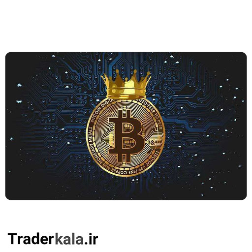 ماوس پد مخصوص بازی طرح بیت کوین کد MPB1055