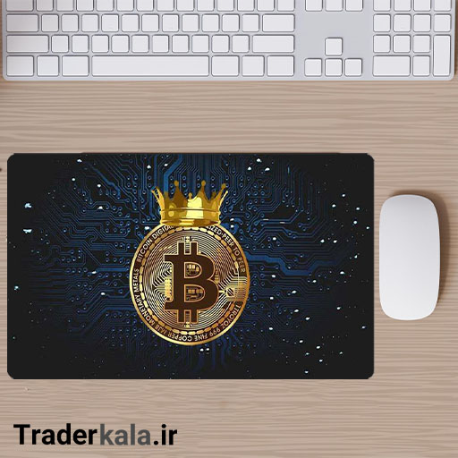 ماوس پد مخصوص بازی طرح بیت کوین کد MPB1055