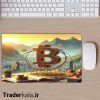 ماوس پد مخصوص بازی طرح بیت کوین کد MPB1057