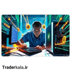 ماوس پد مخصوص بازی طرح بیت کوین کد MPB1059