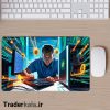 ماوس پد مخصوص بازی طرح بیت کوین کد MPB1059