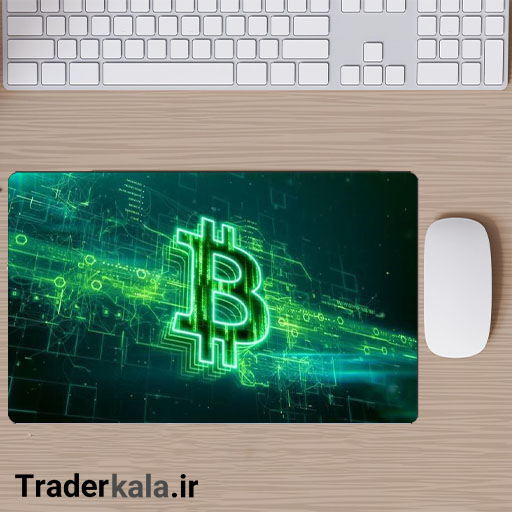 ماوس پد مخصوص بازی طرح بیت کوین کد MPB1062