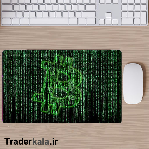 ماوس پد مخصوص بازی طرح بیت کوین کد MPB1065