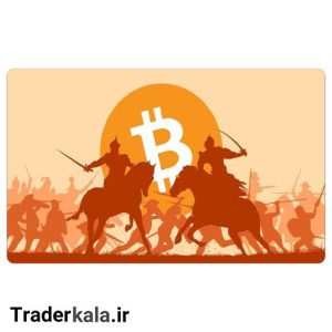 ماوس پد مخصوص بازی طرح بیت کوین کد MPB1067