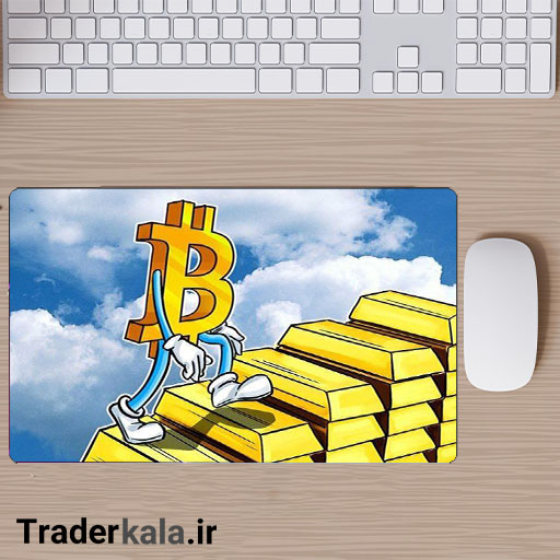 ماوس پد مخصوص بازی طرح بیت کوین کد MPB1068