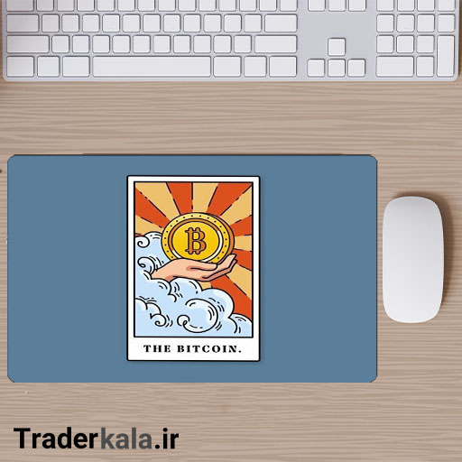 ماوس پد مخصوص بازی طرح بیت کوین کد MPB1043