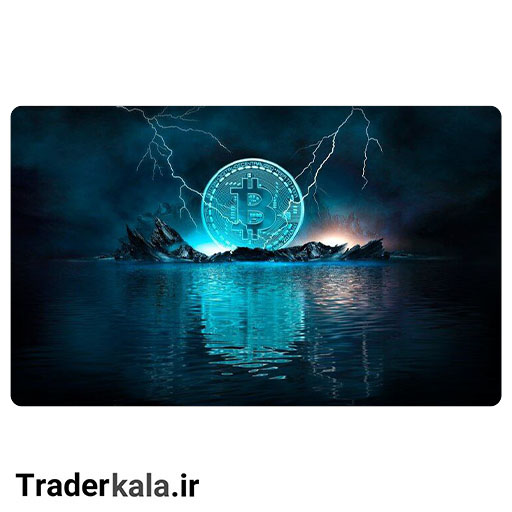ماوس پد مخصوص بازی طرح بیت کوین کد MPB1098