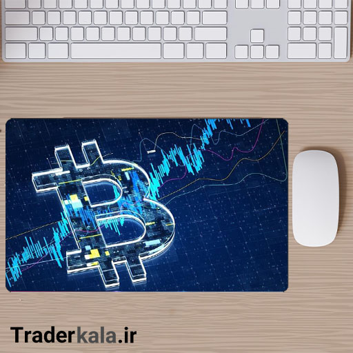 ماوس پد مخصوص بازی طرح بیت کوین کد MPB1015