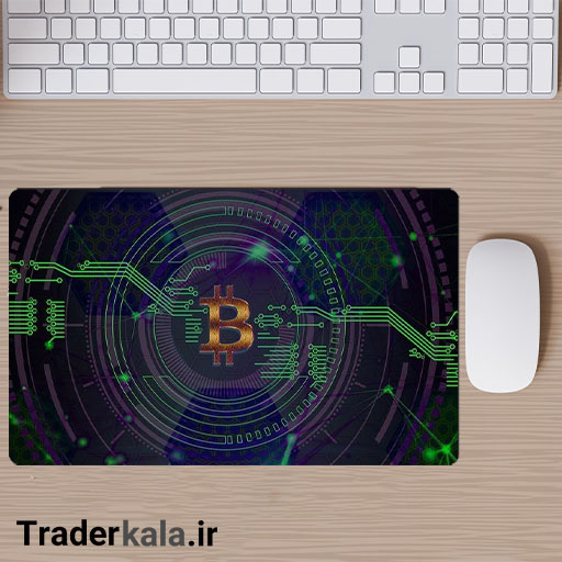 ماوس پد مخصوص بازی طرح بیت کوین کد MPB1084