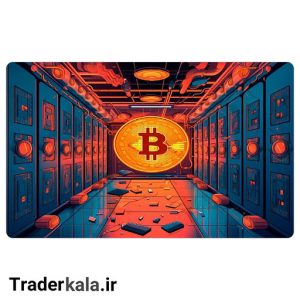 ماوس پد مخصوص بازی طرح بیت کوین کد MPB1138