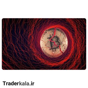 ماوس پد مخصوص بازی طرح بیت کوین کد MPB1123