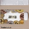 ماوس پد مخصوص بازی طرح بیت کوین کد MPB1124