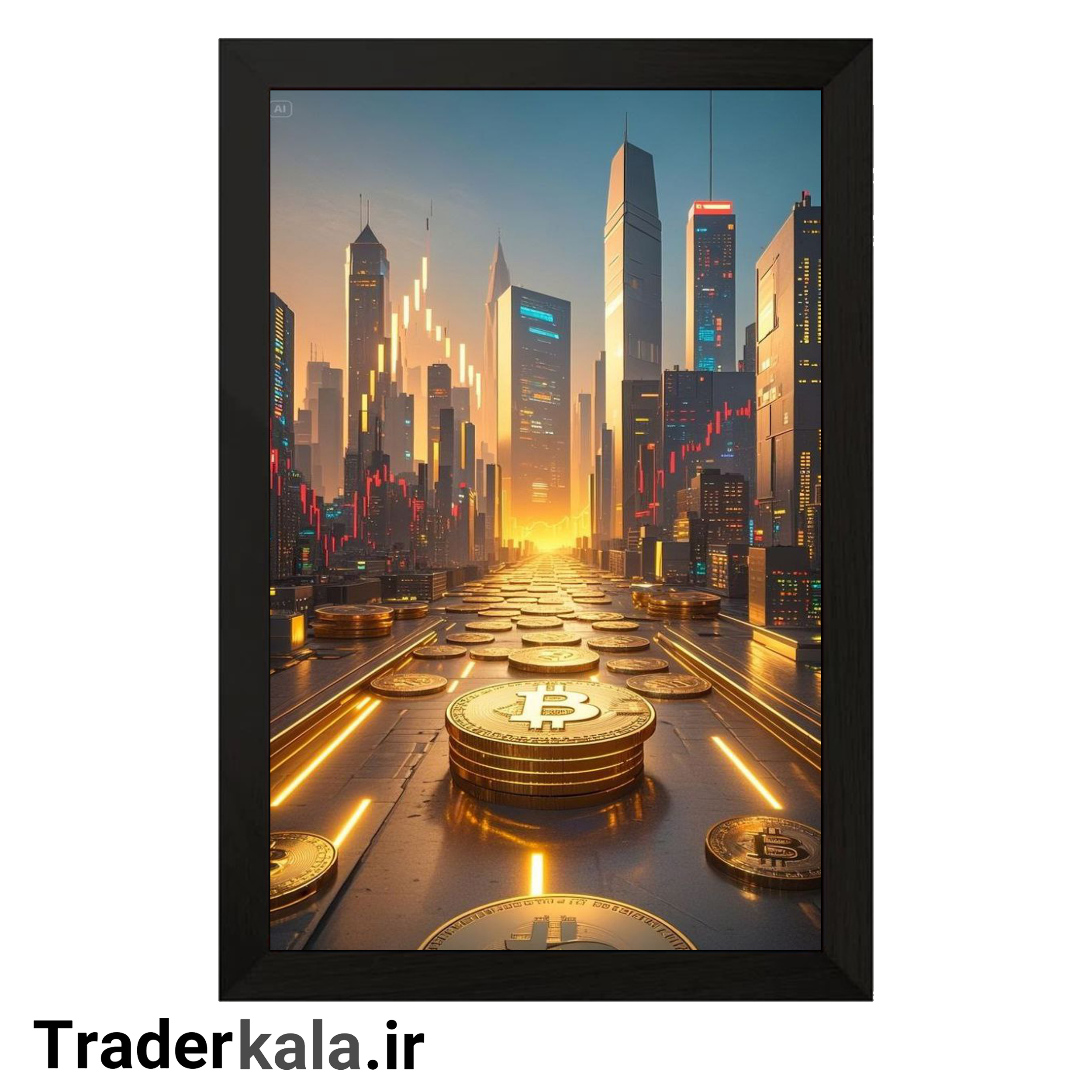 تابلو تریدرکالا طرح بیت کوین کد T1007