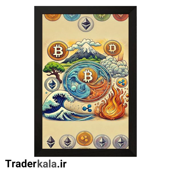تابلو تریدرکالا طرح بیت کوین کد T1033
