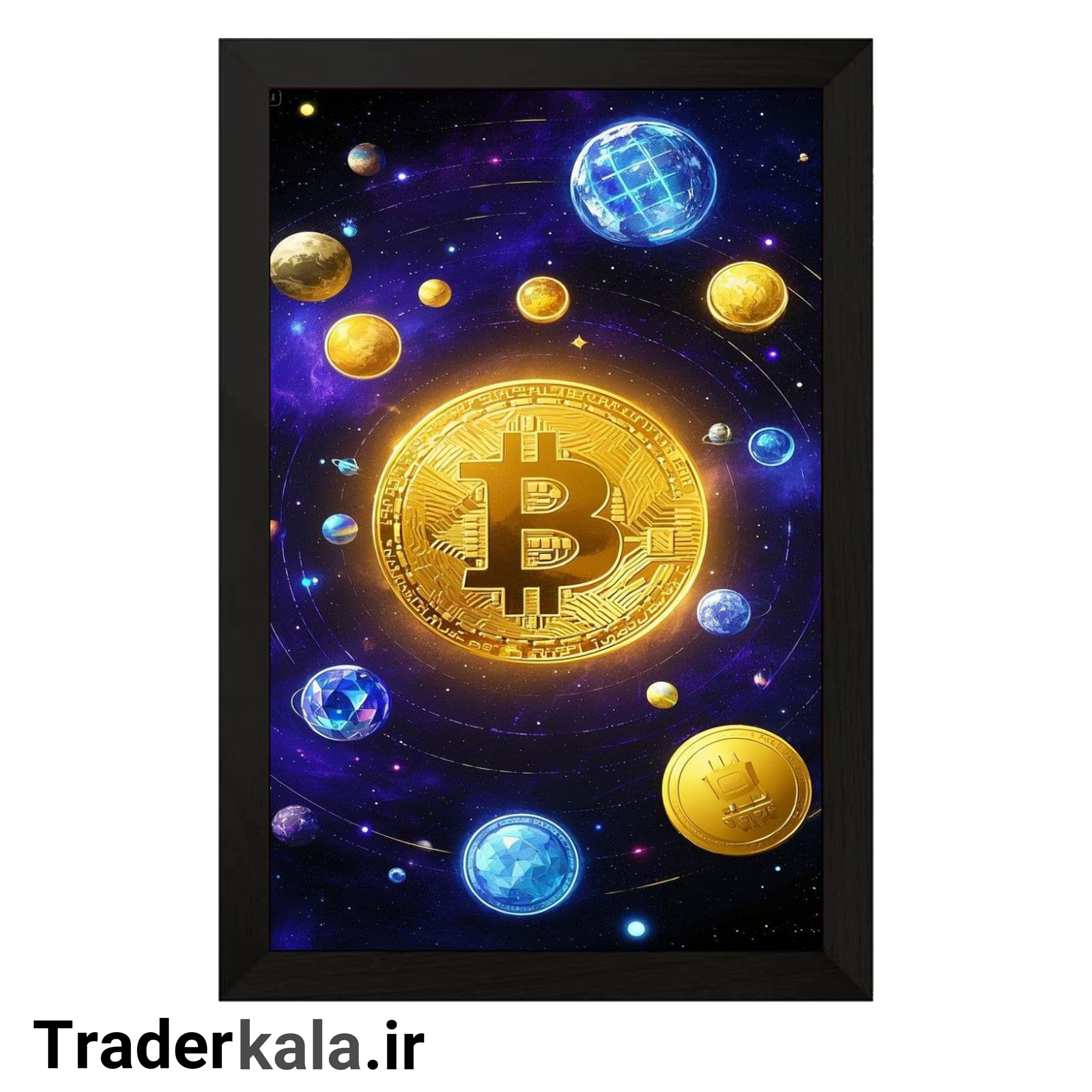 تابلو تریدرکالا طرح بیت کوین کد T1011