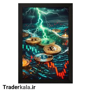 تابلو تریدرکالا طرح بیت کوین کد T1019