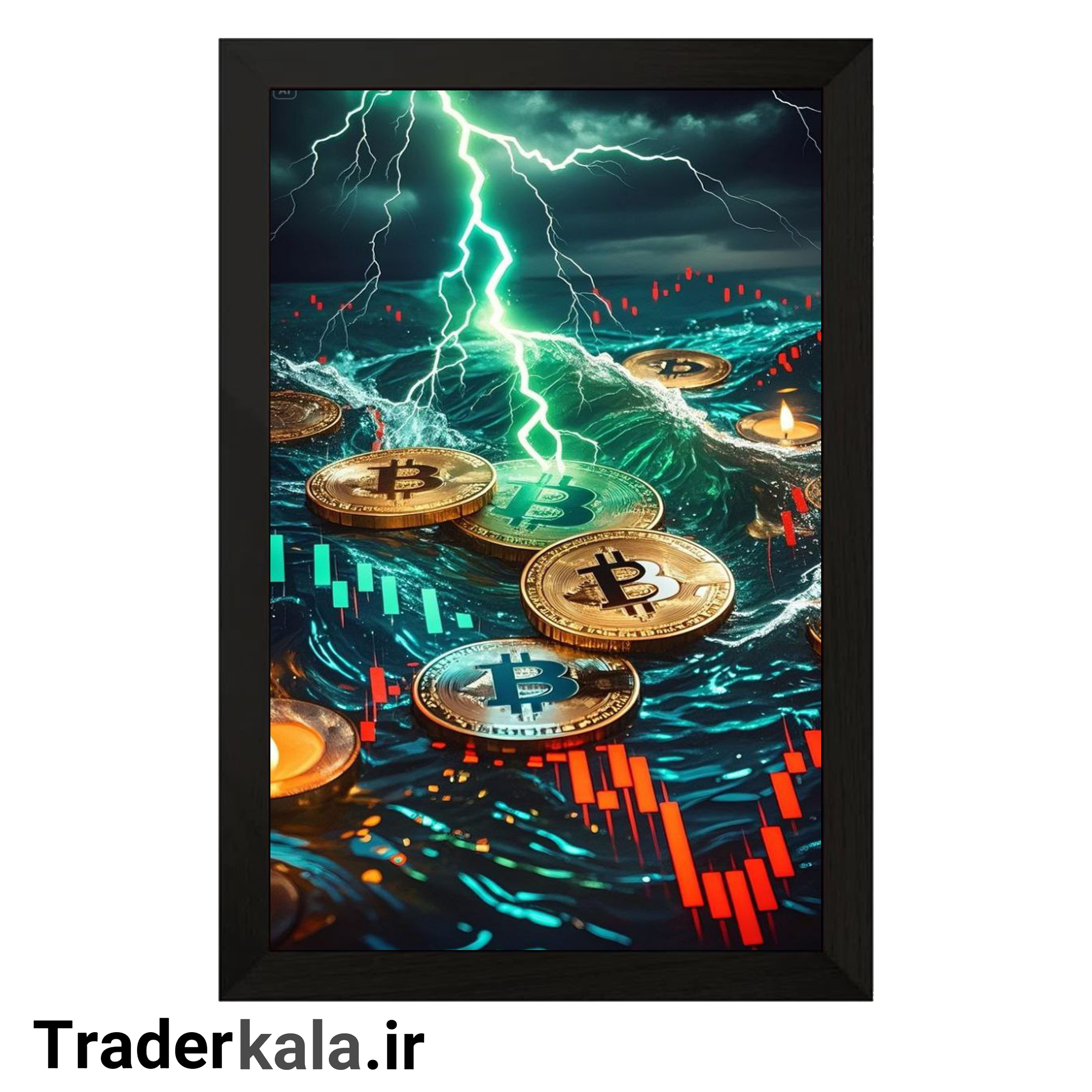 تابلو تریدرکالا طرح بیت کوین کد T1019