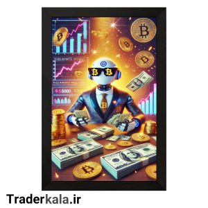 تابلو تریدرکالا طرح بیت کوین کد T1005