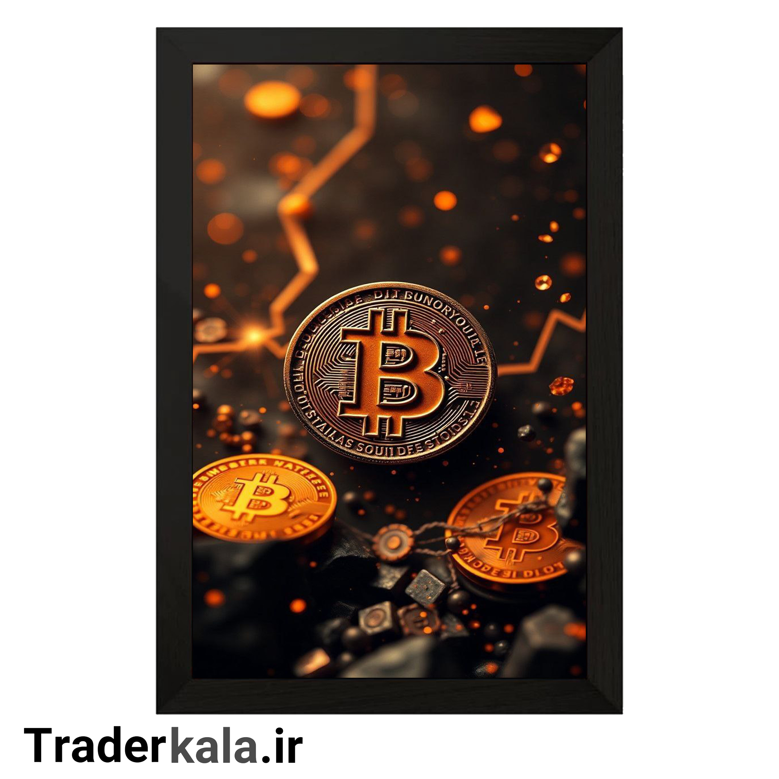 تابلو تریدرکالا طرح بیت کوین کد T1049